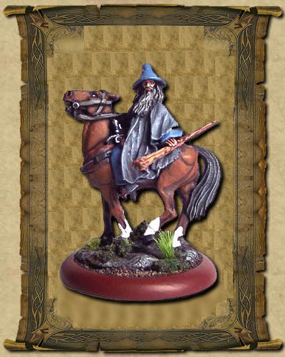 Mounted Gandalf the Grey